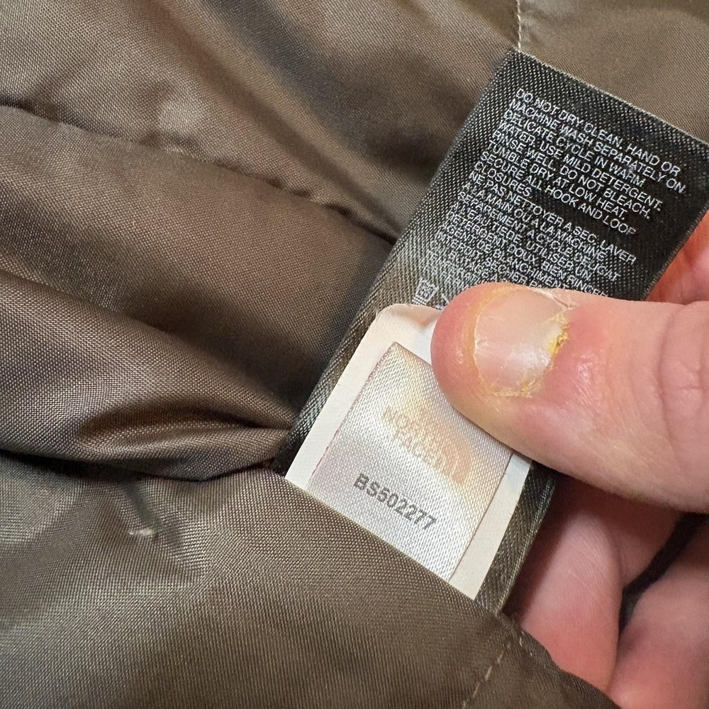 The North Face Puffer Jacket Womens Large Brown Nylon Insulated Full Zip Outdoor - Picture 11 of 11